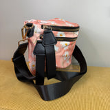 The Roni Nylon Crossbody - Pink Daisy Floral