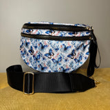 The Roni Nylon Crossbody - Blue Butterfly