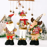 Telescopic Standing Christmas Decor - Plaid