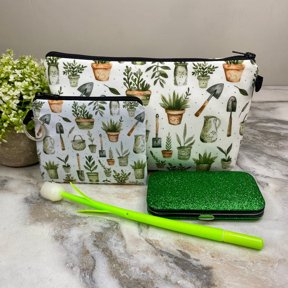 Pouch, Mini Pouch, Pen, & Manicure Bundled Set - Gardening