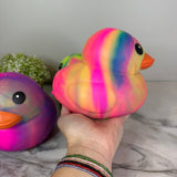 Squishy Toy - Rubber Duck, Jumbo Tie Dye