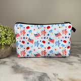 Pouch - America, Flag Fireworks