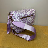 The Roni Nylon Crossbody - Animal Print Light Purple