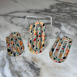 Jumbo Paperclip - Abstract Stones Brush Stroke