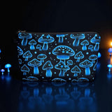 Pouch - Mushrooms Black & Blue