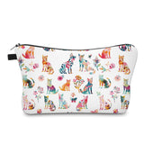 Pouch - Cats Floral Rainbow