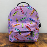 Mini Backpack - Crayon Purple