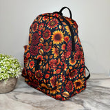 Mini Backpack - Moody Crimson Floral