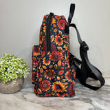 Mini Backpack - Moody Crimson Floral