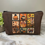Pouch - Halloween Fall - Fall Things on Brown