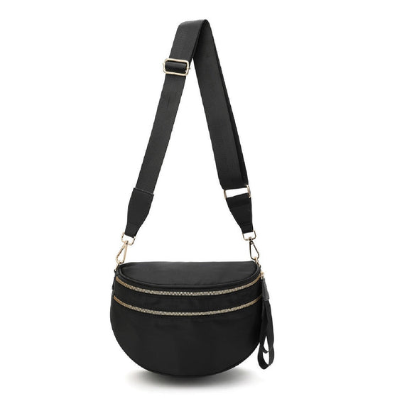 The Roni Nylon Crossbody - Solid Black - PREORDER