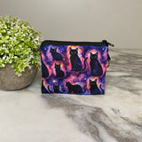 Mini Pouch - Black Cat Galaxy