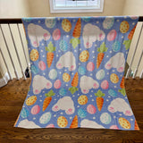 Blanket - Easter - Carrot Bunny Egg