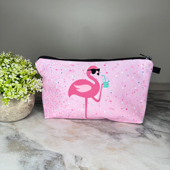 Pouch - Flamingo With Drink