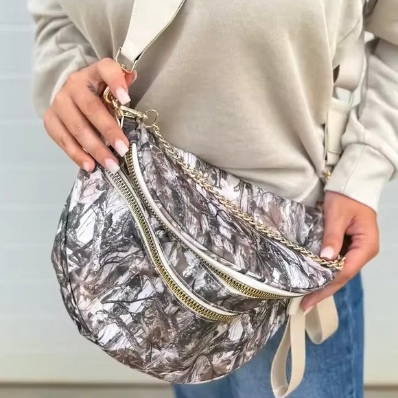 The Roni Nylon Crossbody - Branches Tree Camo - PREORDER