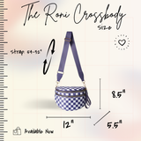 The Roni Nylon Crossbody - Blue Sunflower