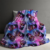 Blanket Halloween #19 - Skull Purple Blue Purple - PREORDER ends 7/25