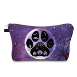Pouch - Halloween - Dog Cat Paw Print Spooky Woods