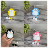 Squishy Toy - Penguin + Pom Pom