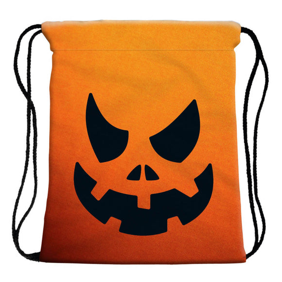 Drawstring Bag - Halloween Pumpkin Face