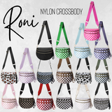 The Roni Nylon Crossbody - Checkered Chocolate