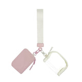 Nylon + Clear Wristlet Double Mini Wallet Set