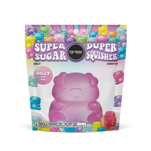Super Duper Sugar Squisher Toy - Pig
