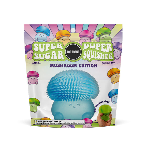 Super Duper Sugar Squisher Toy - Mushroom