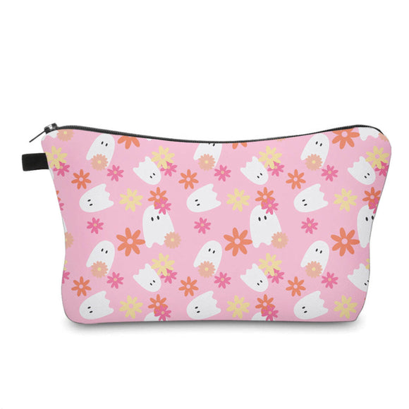 Pouch - Halloween - Ghost Floral Pink