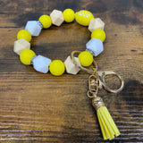 Silicone Bracelet Keychain - Lemon