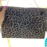 Clutch - Oversized Faux Leather with Wrist Loop