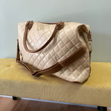 Weekender Bag - Quilted Faux Leather