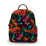 Mini Backpack - Floral Orange Teal Pink
