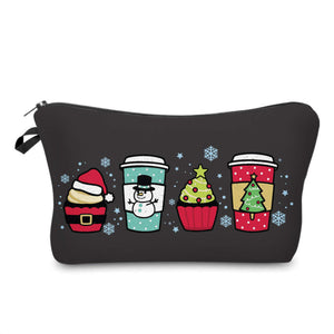 Pouch - Holiday Christmas - Winter Snowflake Coffee