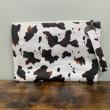 Clutch - Oversized Faux Leather with Wrist Loop