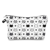 Pouch - Cats, Black & White Heads