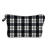Pouch - Holiday Christmas - Black & White Plaid