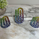 Jumbo Paperclip - Rainbow Animal Print