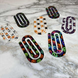 Jumbo Paperclip - Purple Ghost Halloween