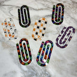 Jumbo Paperclip -  Rainbow Bat Halloween