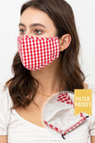 Adjustable Gingham Mask