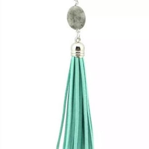 Stone Tassel Necklace