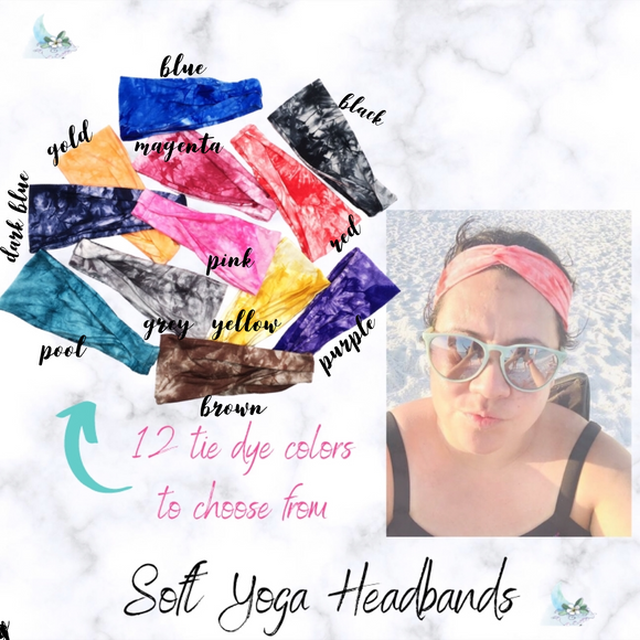 Tie-Dye Yoga Headband