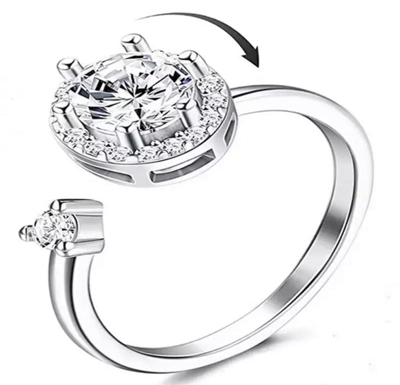 Ring - Adjustable Diamond Fidget Ring
