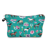 Pouch & Mini Backpack Set - Horse Floral Teal