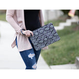 Oversized Grommet Clutch - Prints