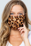 Leopard Pleated Mask