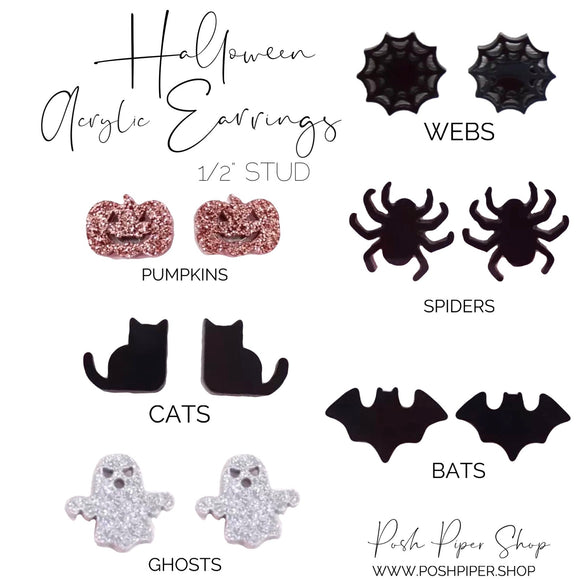 Halloween Acrylic Earrings