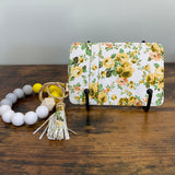 Bracelet Keychain - Silicone Beads & Vertical Card Holder