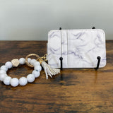 Bracelet Keychain - Silicone Beads & Vertical Card Holder